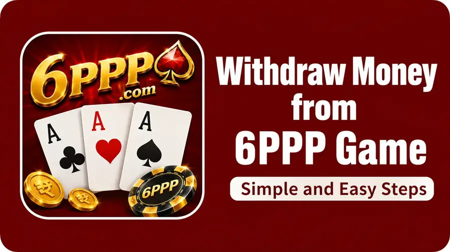 6PPP game guide graphic about account and money handling steps on third-party platforms